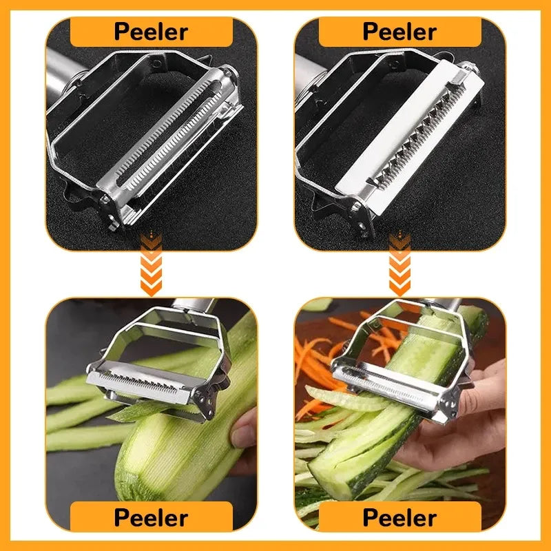 Kitchen Vegetable Peeler Stainless Steel Melon Planer Double-Head Peeler Household Multiple-Function Fruit And Vegetable Item Typ