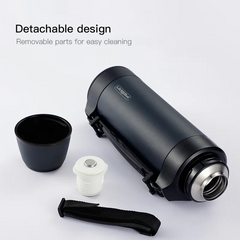Large Capacity Thermos, Travel Portable Thermos Bottle,  Thermal mug, Stainless Steel Hot & Cold Function