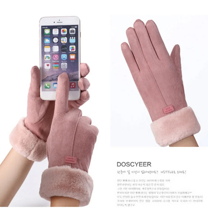 Winter Touchscreen Gloves  pink