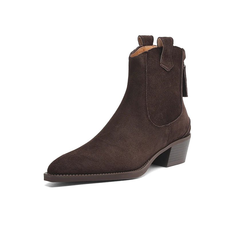 Suede Ankle Boot brown