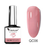 Quick Construction Nail Gel Semi Transparent Jelly Color Nail Gel Polish Strengthener Soak Off UV LED Nude Pink Gel