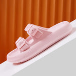 Women's Thick Platform Cloud Sandals Trendy w/ Buckle Soft Sole Pillow Slides Sandals  Non-Slip Flip Flops