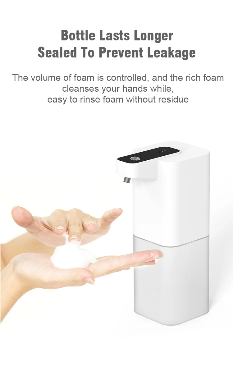 Automatic Liquid Soap Dispenser Touchless Infrared Sensor Hand Free Soap Hand Sensor Dispenser Smart Foam Machine USB Charging