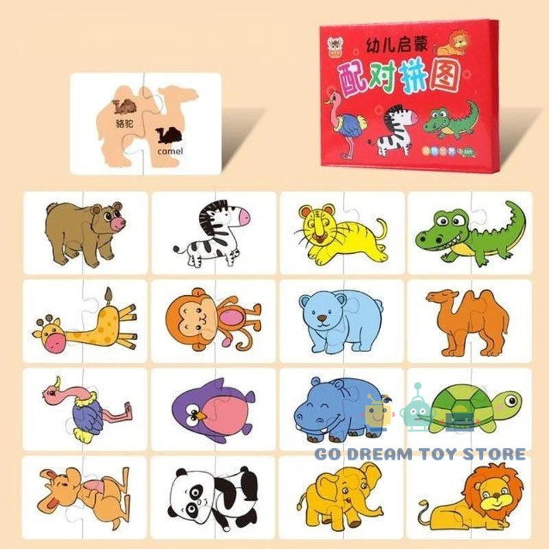 Montessori Education Puzzle Toys - cards