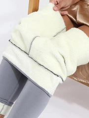 Warm Fleece Lined Leggings for Women Winter Pants Thick Leggings High Waist Cold-Resistant Pants
