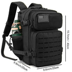 25L Durable Tactical Backpack - Water-Resistant, 25L Capacity, Multi-Compartment Outdoor Daypack