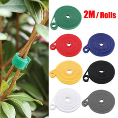 3-Rolls Green Garden Twine Plant Ties Nylon Plant Bandage Garden Hook Loop Bamboo Cane Wrap Support Garden Accessories & Tools