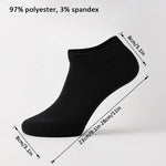 10 Pairs of Men's/Women's Ankle Socks, Plain Color, Anti Odor, Summer Ankle Socks, Casual and Breathable Low-Cut Socks