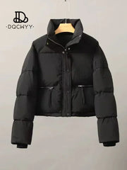Short winter coat Jacket black