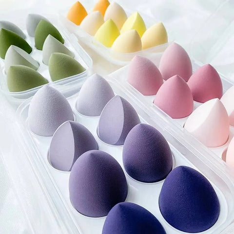 Makeup Sponge Blender 4-8 Pack Beauty Egg Cosmetic Puff Soft Foundation Powder Puff Makeup Tool
