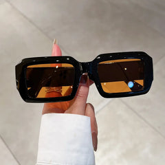 Vintage Rectangle Sunglasses Fashion Square Candy Color Shades Eyewear Trendy Retro Women Men UV400 Sun Glasses