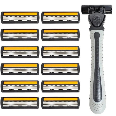 Safety Razor Stainless Steel Triple Blade Reusable Double Edge Shaving Razor Men Women Eco