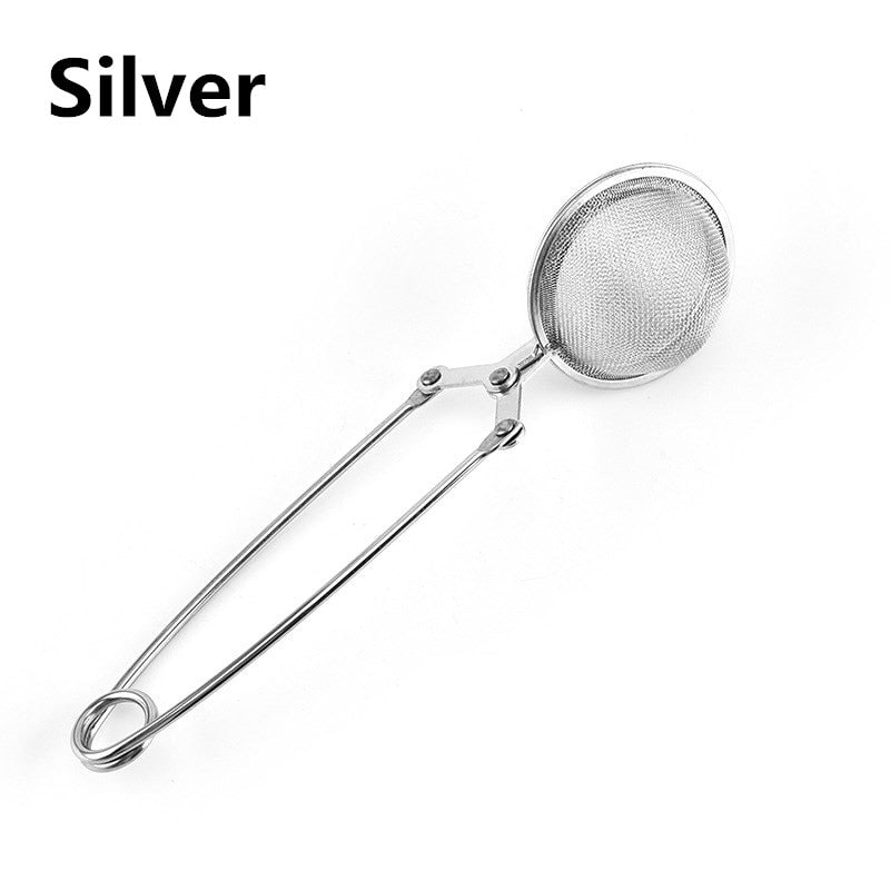 Tea Infuser Stainless Steel Mesh Ball Squeeze Sphere Tea Strainer Herb Spice Filter Infuser