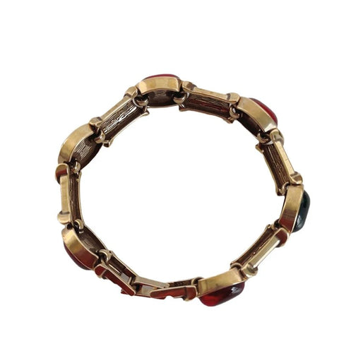 Crystal Bracelet Women Vintage Y2K Solid Colorful Handmade Jewelry Fashion Gift Accessories