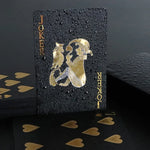 Black Gold Color Playing Card Game Card Deck Waterproof Poker Suit Magic Package Board Game Gift