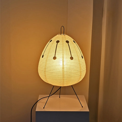 Japanese Rice Paper LED Table Lamp Living Room Bedroom Bedside Minimalist Home Decor Gift