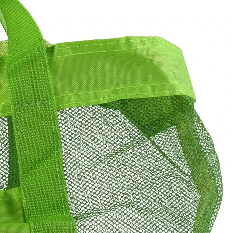 Large Mesh Beach Travel Tote Bag with Insulated Cooler Compartment Insulated Double Layer Picnic Ice Bag