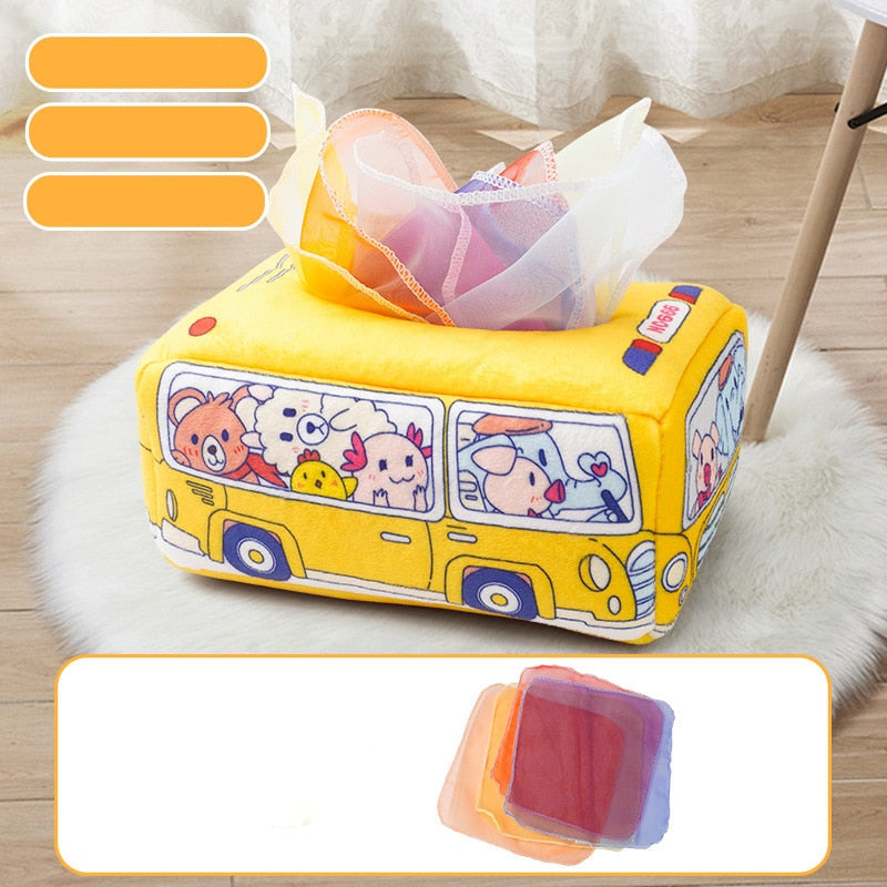 Magic Tissue Box Montessori Toys Baby Educational Learning Activity Sensory Toy for Kids