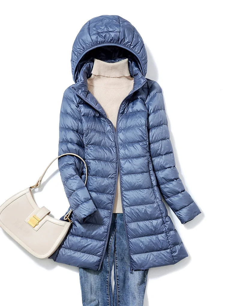 Women’s Hooded Quilted Winter Jacket - Warm, Stylish, & Cozy (M-5XL)