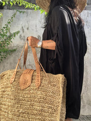 Bohemian Handmade Straw Bag For Women Large Capacity Rattan Durable Shoulder Handbags