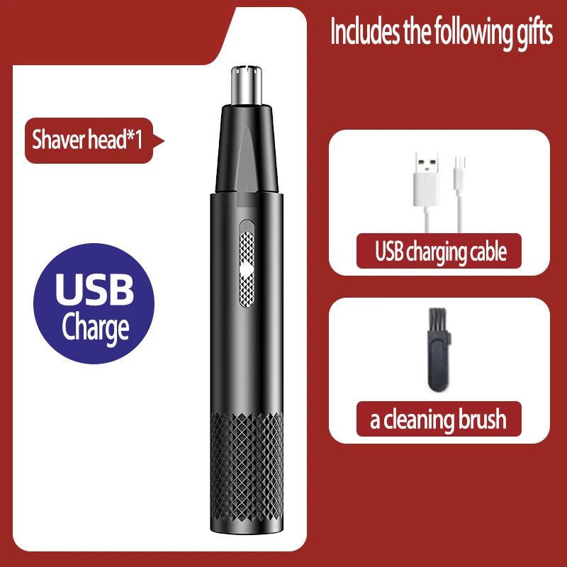 Nose Hair Trimmer USB Charging New High Quality Electric Portable Mini Nose Eyebrow Ear Hair Trimmer