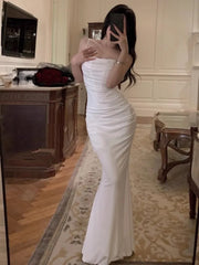 Women's Elegant Sexy Bodycon Mermaid Dress Fashion Spaghetti Strap Evening Wedding Party Maxi Prom Dress