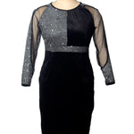 Plus Size Party Dresses for Women Elegant Sequin Embellished Patchwork Wedding Evening Bodycon Dress Office Dress