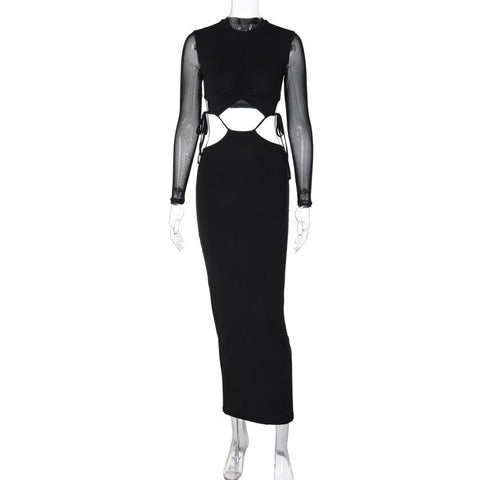 Bodycon Maxi Dress Women Elegant Long Party Casual Chic Fashion Dress