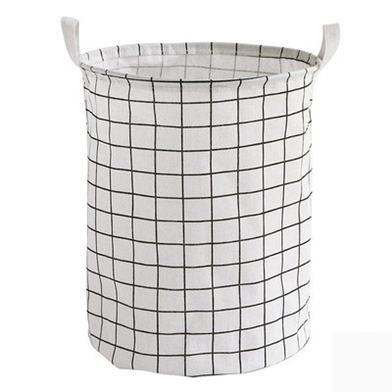 Laundry Basket Cotton & Linen Large Foldable Laundry Hamper Waterproof Laundry Organizer