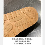 Warm Plush Interior Winter Shoes for Women Winter New Cashmere Warm Thick Sole Low Boot Half Slipper Shoe w/ Fur Lining