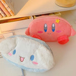 Cartoon Plush Pencil Case for Kids & Adults Cute Plush Cosmetic Bag Large Capacity Student Supplies