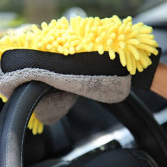 Car Wash Glove Coral Mitt Soft Anti-Scratch Fiber for Car Wash Multifunction Thick Cleaning Glove Detailing Brush