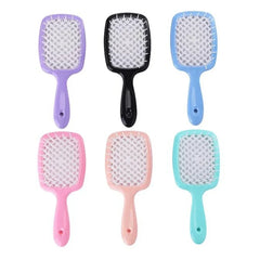 Detangling Hair Brush Massage Combs Hollow Out Wet Curly Hair Detangling Brushes Barber Comb Salon Hair Styling Tools