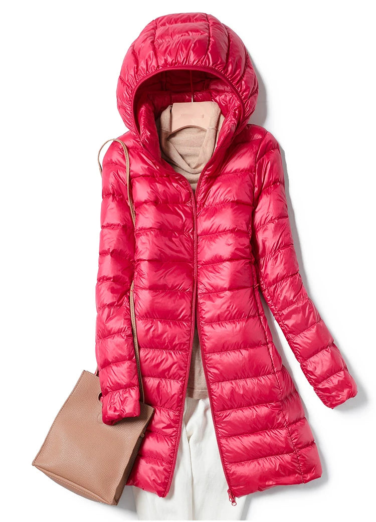 Women’s Hooded Quilted Winter Jacket - Warm, Stylish, & Cozy (M-5XL)