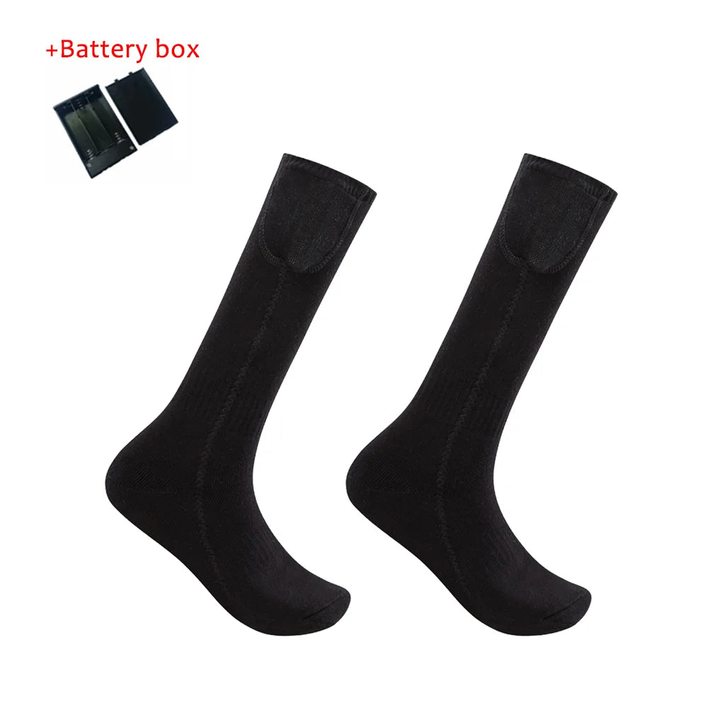 Heated Socks with battery black