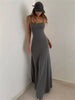 Women's Spaghetti Strap Bodycon Dress Sexy Sleeveless Sheath Maxi Dress Spring Fall