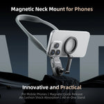 Silicone Phone Magnetic Neck Mount Quick Release Holder for iPhone 15 14 13 12 11 SAMSUNG HUAWEI XIAOMI etc.