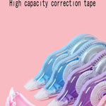 High Capacity Correction Tape - 6 Pack (2834.65 Inches Total) for Students White Color