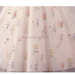 Elegant Floral Embroidered Ball Gown Formal Dress for Prom Wedding Guest