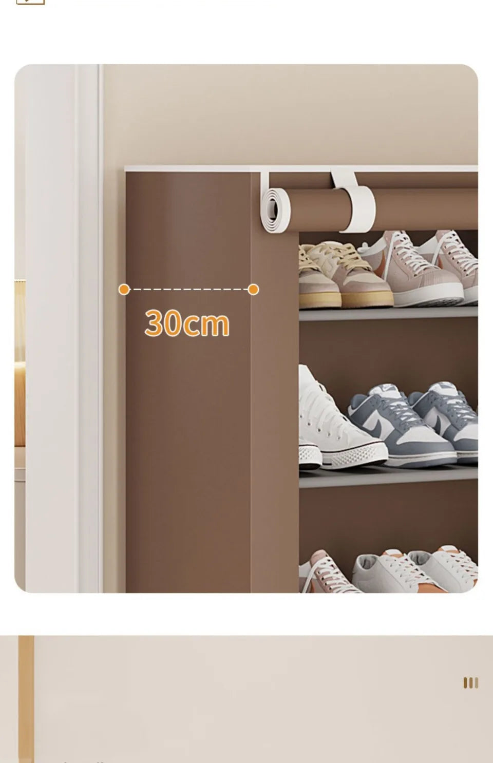 Shoe Cabinet Organizer Simple Storage Multilayer Shoe Rack Cabinet Household Ergonomic Shoe Rack Cabinet