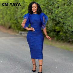 Bodycon Midi Dress blue
