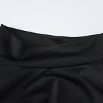 Women Black Long Sleeve Bodycon Midi Party Dress