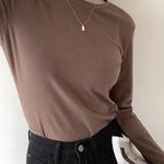 Women's Sweater Fall Winter Apparel Pullovers Long Sleeve Tube Knitted Top