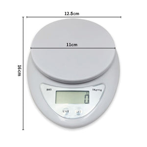 5kg Digital Scale Portable LED Display Food Scales Balance Measures Food Weight Kitchen Electronic Scales