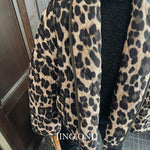 Leopard Short Padded Luxury Winter Jacket Women's Y2K New Fashion Vintage Chic Coat