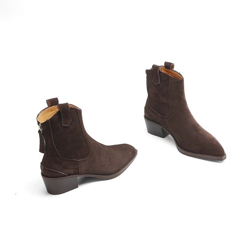 Suede Ankle Boot brown