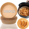 25/50/100 Piece Air Fryer Disposable Paper Liners Non-Stick Air Fryer Parchment Paper Liners Baking Paper Filters for AirFryer