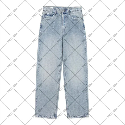 Distressed Blue Jeans