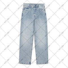Distressed Blue Jeans