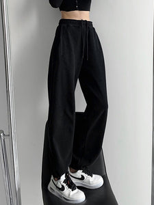 High Waist Jogger Wide Leg Trousers